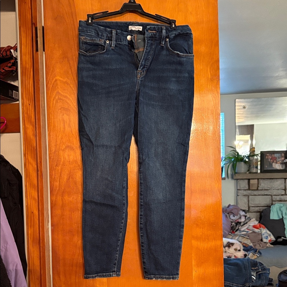 Good American Dark Indigo Skinny Jeans